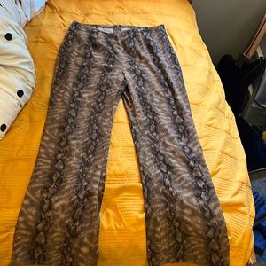 Vintage snake print pants